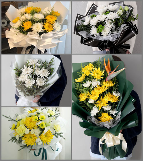 贵州六盘水六枝特区岩脚镇那洒村白事花束代送